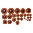 Set perinite pentru saxofon alto Gewa , piele maro, rezonator plastic