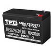 Acumulator plumb acid 12V 7.1AH TED TED1271 AGM 151x65x95 mm terminal F2