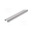 Profil module LED incastrat natural L=1m aluminiu