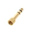 Mufa adaptoare jack 6.3 tata - jack 3.5 mama, stereo, cu filet the t.Bone screw-on