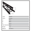 Clema simpla lumini Duratruss DT Mini 360 , argintie, 48-51 mm, 100 kg, M10x35