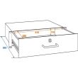 Sertar Rack Omnitronic 3U , cu inchizatoare