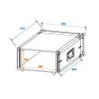 Case rack efect Roadinger CO DD 5U , plywood, adancime 40 cm, fara roti