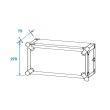 Case rack efect Roadinger CO DD 5U , plywood, adancime 40 cm, fara roti