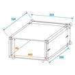 Case rack Effect Roadinger CO DD 4U, adancime 24 cm