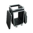 Case rack combo Roadinger 10/16U , plastic, adancime 56 cm, cu roti