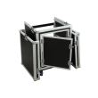 Case rack combo Pro Roadinger 8U , plywood, adancime 47.5 cm, cu roti