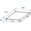 Case rack combo Pro Roadinger 8U , plywood, adancime 47.5 cm, cu roti