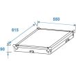 Case rack combo Pro Roadinger 12U , plywood, adancime 48 cm, cu roti