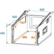 Case rack combo Pro Roadinger 6U , plywood, adancime 45 cm, fara roti