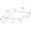 Case rack combo Pro Roadinger 4U , plywood, adancime 45 cm, fara roti
