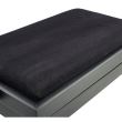 Scaun bancheta pian Thomann KB-15BM , negru mat, sezut negru, catifea