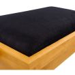 Scaun bancheta pian Thomann KB-15OAKM , stejar mat, sezut negru, catifea