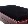 Scaun bancheta pian Thomann KB-15MP , mahon lucios, sezut negru, catifea