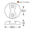 Element de ancorare Adam Hall 5725 B Flying Plate, aluminiu, negru