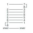 Cablu de date serial 2M , D-Sub mama 9P, D-Sub mama 9P