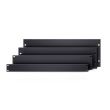 Panou rack Adam Hall 87221 STL 1U , inchis, din otel, negru