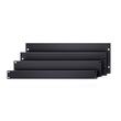 Panou rack Adam Hall 87221 1U , inchis, din otel, negru