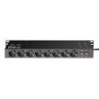 Prelungitor rack 1U Adam Hall 874716 , 16 prize, protectie, 2 intrerupatoare