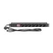 Prelungitor rack Adam Hall 87471 X7 ,19", 1U, 7 prize, cu intrerupator