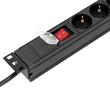 Prelungitor rack Adam Hall 87471 X7 ,19", 1U, 7 prize, cu intrerupator