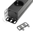 Prelungitor rack Adam Hall 87471 ,19", 1U, 8 prize, cu intrerupator