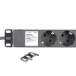 Prelungitor rack Adam Hall 87471 ,19", 1U, 8 prize, cu intrerupator
