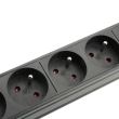 Prelungitor rack 1U Adam Hall 87478 , 8 prize, cu intrerupator