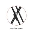 Stativ clapa Gewa Easy Gear System KS-50B , dublu X, negru