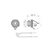 Soclu jack 6.3 mm chitara electrica Gewa 943.170
