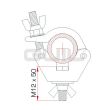 Clema simpla lumini Guil ABZ-03 , aluminiu, 750 kg, cu surub