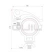 Clema rapida lumini Guil ABZ-54/N 50mm, aluminiu, neagra, max 100kg