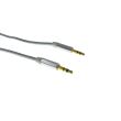 Cablu audio 1M CAJ35-1T-G , jack-jack 3.5 tata stereo, textil