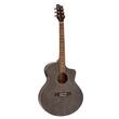 Chitara electro-acustica Dimavery STW-50 BR, Western asimetrica, Jumbo, maro