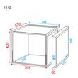Case 8U cu doua usi Showgear RCA-DD8 535 x 565 x 466 mm