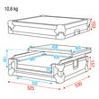 Case universa DJ Showgear DCA-CON1 Universal Case 2-Ch DJ Control
