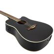 Chitara electro-acustica 4/4 Dimavery DR-520 Dreadnought Black, asimetrica