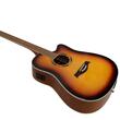 Chitara electro-acustica 4/4 Dimavery DR-520 Dreadnought Sunburst, asimetrica
