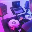 Birou DJ cu difuzor reglabil si tavi pentru laptop, GFDJT01
