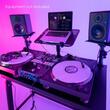 Birou DJ cu difuzor reglabil si tavi pentru laptop, GFDJT01