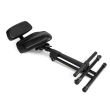 Scaun Gravity FM Seat 1 BR , negru, tip sa, cu spatar, suport picior, reglabil, piele sintetica