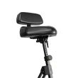 Scaun Gravity FM Seat 1 BR , negru, tip sa, cu spatar, suport picior, reglabil, piele sintetica