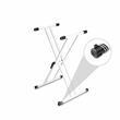Stativ de clapa Gravity KSX 2 W, dublu X, alb