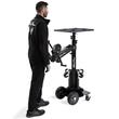 Stativ telescopic Guil ELC-725/D , 4 m, 125 kg, troliu cu frana automata si manere duble