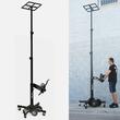 Stativ telescopic Guil ELC-725/D , 4 m, 125 kg, troliu cu frana automata si manere duble