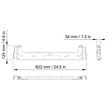 Element de montaj L'Acoustics KARA-MINIBUEX, bara extensie pentru suspendare/stivuire SB18 / KARA II