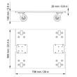Placa cu roti L'Acoustics KS21-PLA Front Dolly