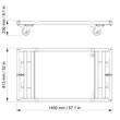 Carucior, cadru cu roti L'Acoustics KS28-CHARIOT , pentru 4x KS28