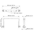 Element de montaj L'Acoustics X-UL12, suport U lung, pentru X12