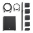 Pachet sistem PA activ LD Systems CURV 500 ES , Entertainer Set, incl. stativ bas-top si cablu, negru